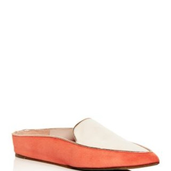 Taryn Rose - Renatta Colorful Suede Pointed Toe Hidden Wedge Mules Size 7.5 - Picture 1 of 15